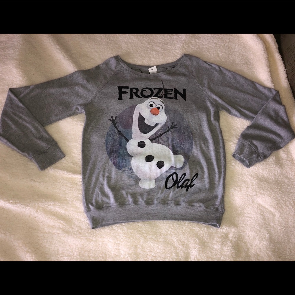 Olaf from Frozen reversible pullover sweatshirt
